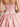 Illusion Sheer Bodice Cut Front Mini Ball Gown Bubble Dress in Light Pink