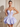 Illusion Sheer Bodice Cut Front Mini Ball Gown Bubble Dress in Lavender