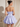 Illusion Sheer Bodice Cut Front Mini Ball Gown Bubble Dress in Lavender