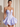 Illusion Sheer Bodice Cut Front Mini Ball Gown Bubble Dress in Lavender