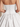 Illusion Sheer Bodice Cut Front Mini Ball Gown Bubble Dress in White