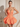 Illusion Sheer Bodice Cut Front Mini Ball Gown Bubble Dress in Orange