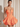 Illusion Sheer Bodice Cut Front Mini Ball Gown Bubble Dress in Orange