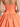 Illusion Sheer Bodice Cut Front Mini Ball Gown Bubble Dress in Orange