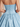 Illusion Sheer Bodice Cut Front Mini Ball Gown Bubble Dress in Sky Blue