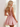 Tank Illusion Bodice With Flower Choker Mini Ball Gown Party Dress in Pink