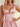 Tank Illusion Bodice With Flower Choker Mini Ball Gown Party Dress in Pink