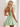 Tank Illusion Bodice With Flower Choker Mini Ball Gown Party Dress in Mint Green