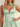 Tank Illusion Bodice With Flower Choker Mini Ball Gown Party Dress in Mint Green