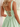 Tank Illusion Bodice With Flower Choker Mini Ball Gown Party Dress in Mint Green
