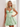 Tank Illusion Bodice With Flower Choker Mini Ball Gown Party Dress in Mint Green