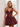 Tank Illusion Bodice With Flower Choker Mini Ball Gown Party Dress in Burgundy