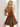 Tank Illusion Bodice With Flower Choker Mini Ball Gown Party Dress in Brown