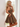 Tank Illusion Bodice With Flower Choker Mini Ball Gown Party Dress in Brown