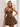 Tank Illusion Bodice With Flower Choker Mini Ball Gown Party Dress in Brown