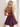 Tank Illusion Bodice With Flower Choker Mini Ball Gown Party Dress in Grape