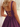 Tank Illusion Bodice With Flower Choker Mini Ball Gown Party Dress in Grape