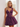 Tank Illusion Bodice With Flower Choker Mini Ball Gown Party Dress in Grape