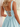 Tank Illusion Bodice With Flower Choker Mini Ball Gown Party Dress in Baby Blue