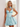 Tank Illusion Bodice With Flower Choker Mini Ball Gown Party Dress in Baby Blue