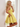 Tank Illusion Bodice With Flower Choker Mini Ball Gown Party Dress in Yellow