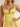 Tank Illusion Bodice With Flower Choker Mini Ball Gown Party Dress in Yellow