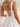 Tank Illusion Bodice With Flower Choker Mini Ball Gown Party Dress in White