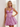 Tank Illusion Bodice With Flower Choker Mini Ball Gown Party Dress in Lilac
