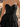 Sparkly Bodice Strapless Ball Gown Mini Ruffle Summer Dress in Black