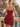 Sparkly Bodice Strapless Ball Gown Mini Ruffle Summer Dress in Burgundy