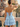 Sparkly Bodice Strapless Ball Gown Mini Ruffle Summer Dress in Sky Blue