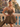Sweetheart Bodice Bow Back Ball Gown Mini Bubble Dress in Brown