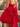 Sweetheart Bodice Bow Back Ball Gown Mini Bubble Dress in Red