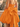 Sweetheart Bodice Bow Back Ball Gown Mini Bubble Dress in Orange