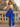 Sweetheart Bodice Bow Back Ball Gown Mini Bubble Dress in Royal Blue