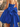 Sweetheart Bodice Bow Back Ball Gown Mini Bubble Dress in Royal Blue