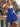 Sweetheart Bodice Bow Back Ball Gown Mini Bubble Dress in Royal Blue