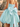 Sweetheart Bodice Bow Back Ball Gown Mini Bubble Dress in Baby Blue