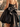 Sweetheart Bodice Bow Back Ball Gown Mini Bubble Dress in Black
