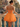 Strapless Bodice Mini Ball Gown Homecoming Dress in Orange