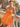 Strapless Bodice Mini Ball Gown Homecoming Dress in Orange