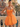 Strapless Bodice Mini Ball Gown Homecoming Dress in Orange