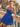Strapless Bodice Mini Ball Gown Homecoming Dress in Royal Blue