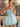 Strapless Bodice Mini Ball Gown Homecoming Dress in Baby Blue