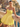 Strapless Bodice Mini Ball Gown Homecoming Dress in Yellow