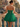 Strapless Bodice Mini Ball Gown Homecoming Dress in Emerald Green