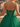 Strapless Bodice Mini Ball Gown Homecoming Dress in Emerald Green