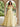 One Shoulder Beading Bodice Lace Up Long Ball Gown Prom Dress in Yellow