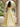 One Shoulder Beading Bodice Lace Up Long Ball Gown Prom Dress in Yellow