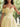 One Shoulder Beading Bodice Lace Up Long Ball Gown Prom Dress in Yellow